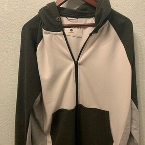 Aeropostale Black and White Zip-Up Jacket